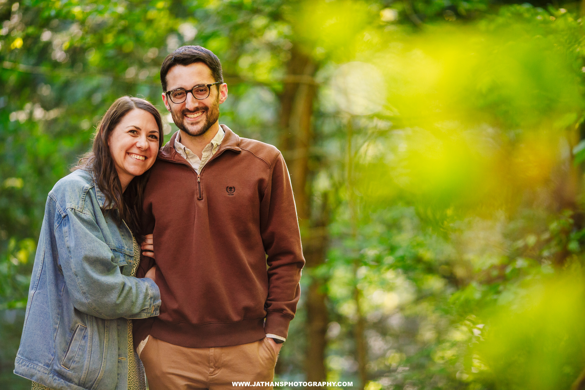 Wissahickon Creek Engagement Photo