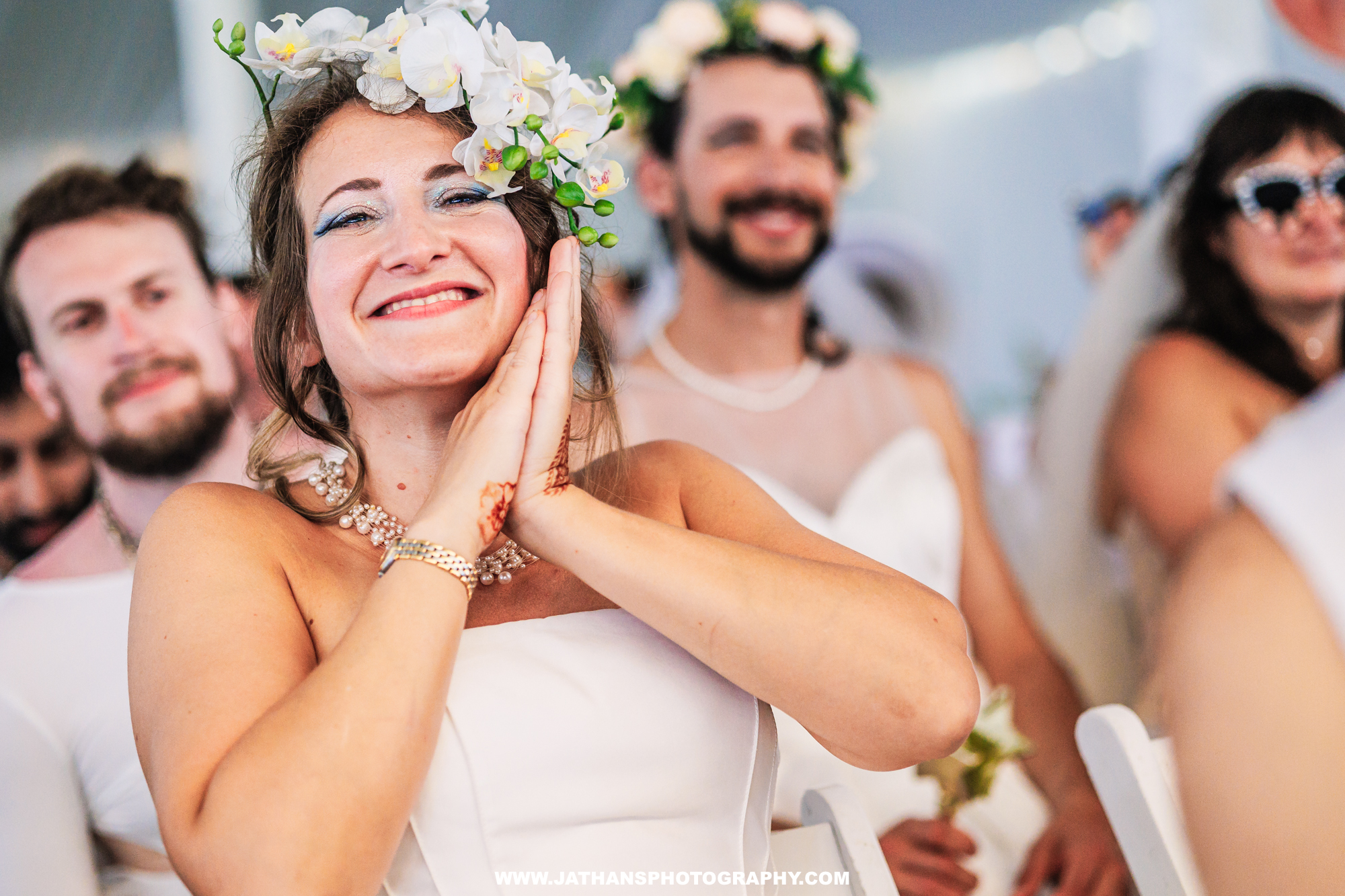 Insane Backyard Baltimore Color War White Wedding Dress Wedding