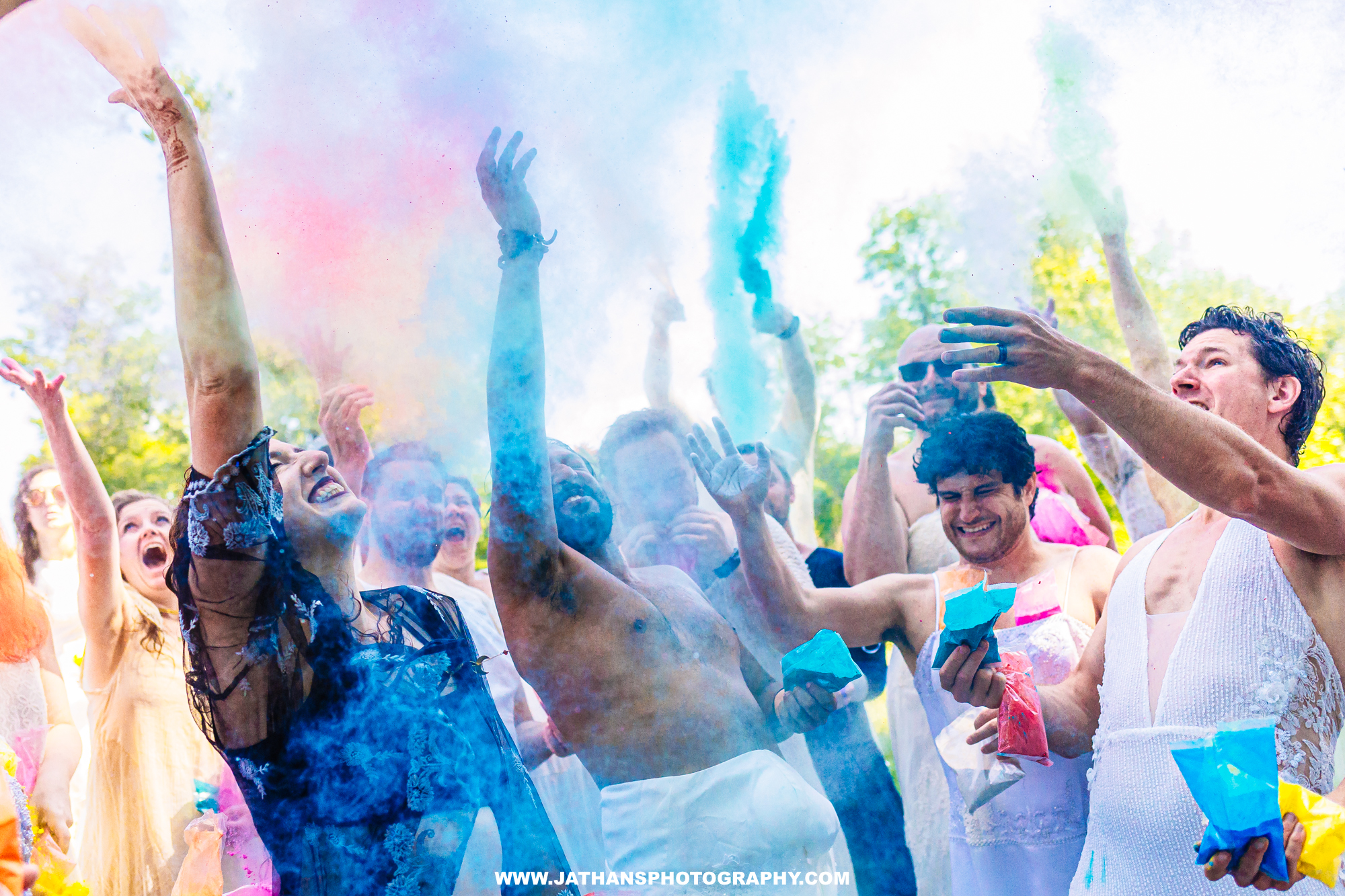 Insane Backyard Baltimore Color War White Wedding Dress Wedding