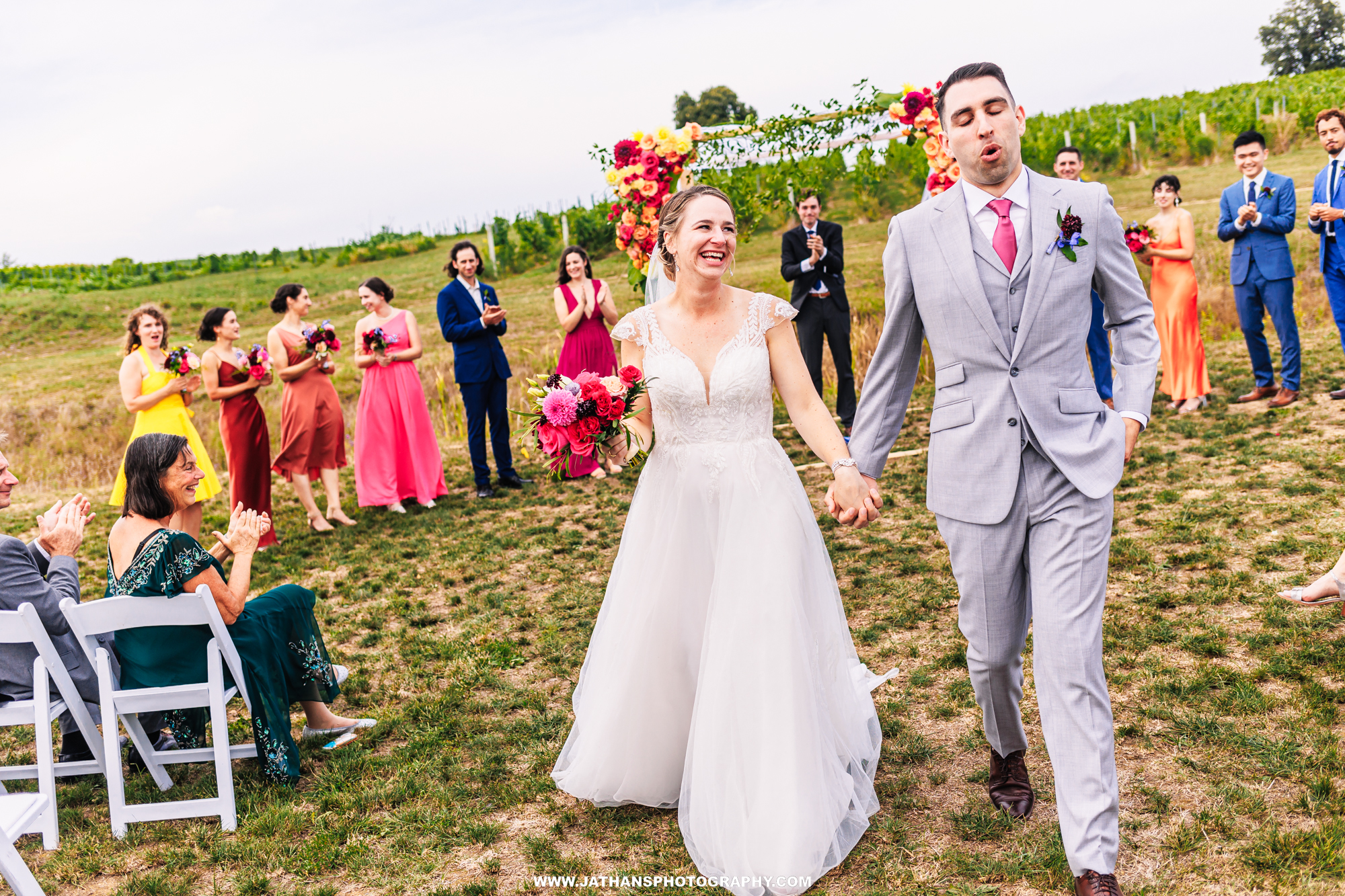 Beautiful Outdoor Fero Vineyard Wedding Lewisburg PA Wedding