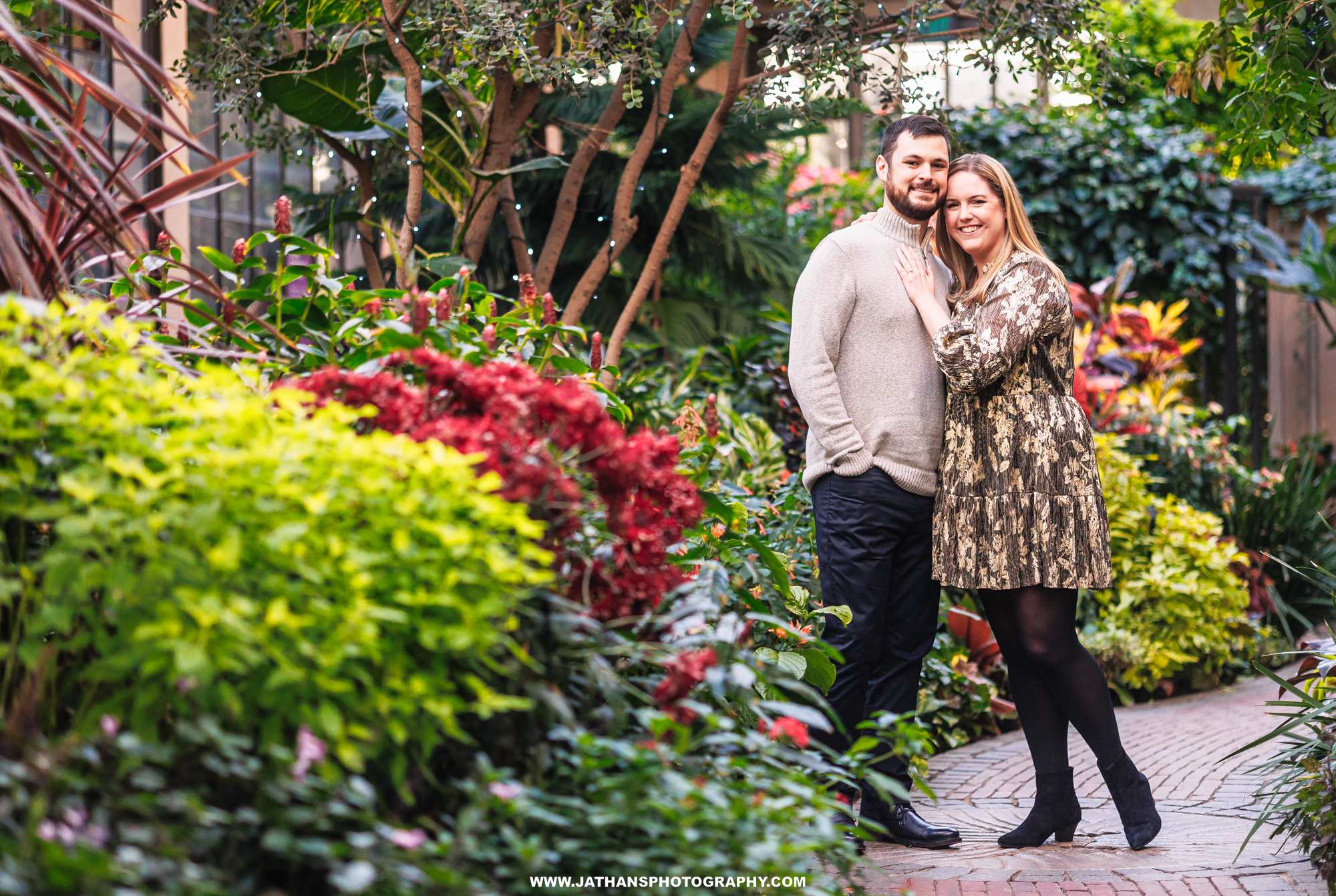 Gorgeous Love Engagement Photos At Longwood Gardens Chester County Wedding Photographer