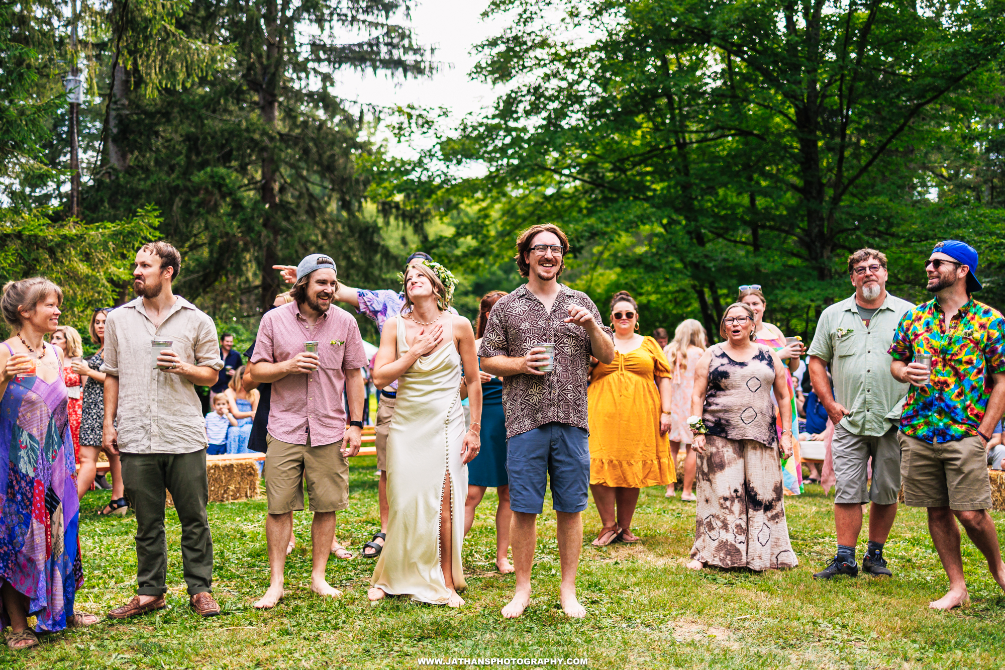 Beautiful Rustic Backyard Music Wedding Boyertown, PA Wedding Outdoors Concert Wedding