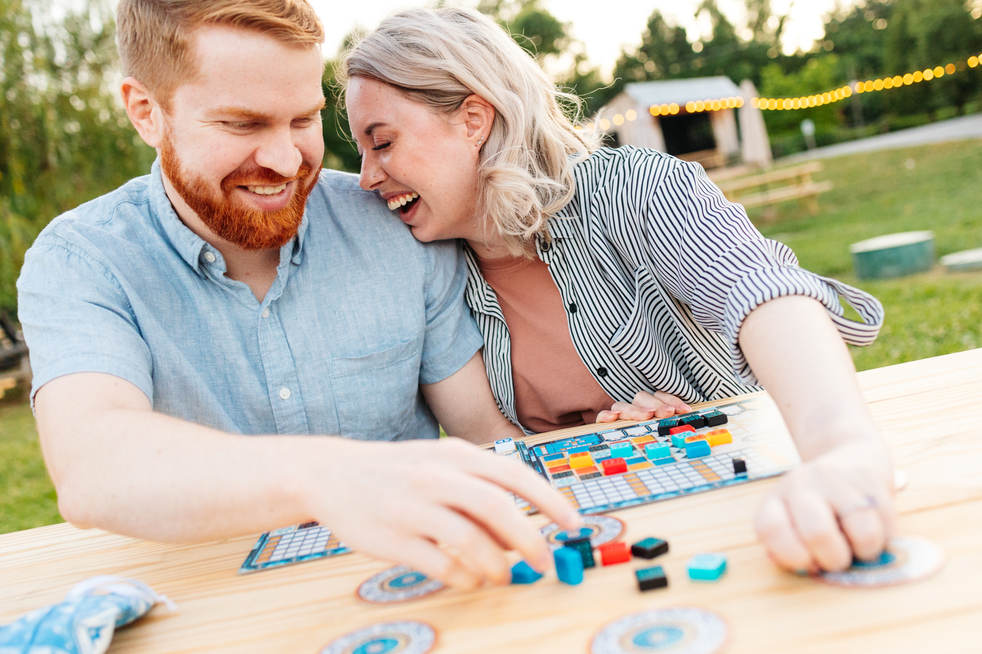 Beautiful Outdoor Brookeville Beer Farm Engagement Session Wedding Photography