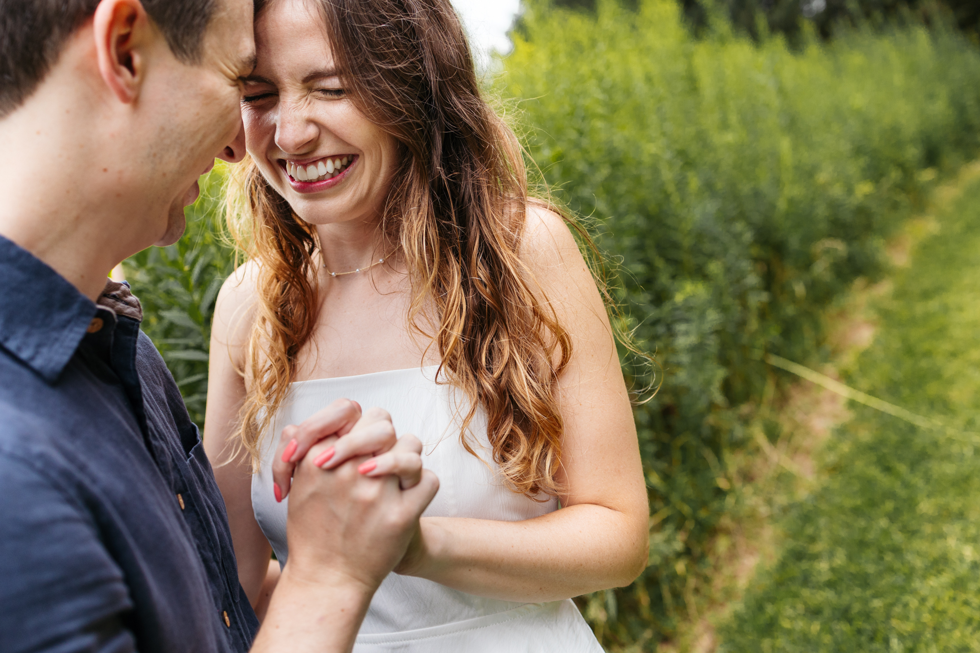 Beautiful Happy Outdoor Berks County Wyomissing Park Engagement Session Pennsylvania Wedding