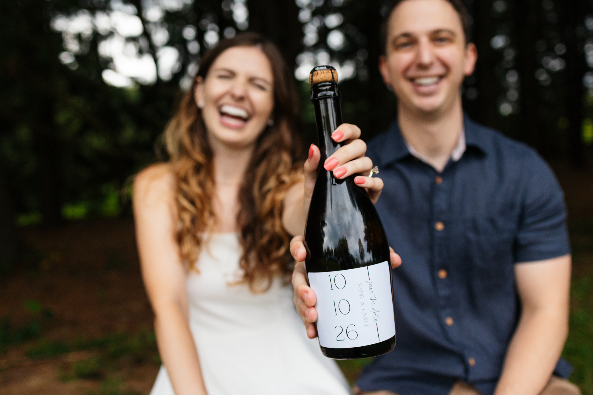 Beautiful Happy Outdoor Berks County Wyomissing Park Engagement Session Pennsylvania Wedding