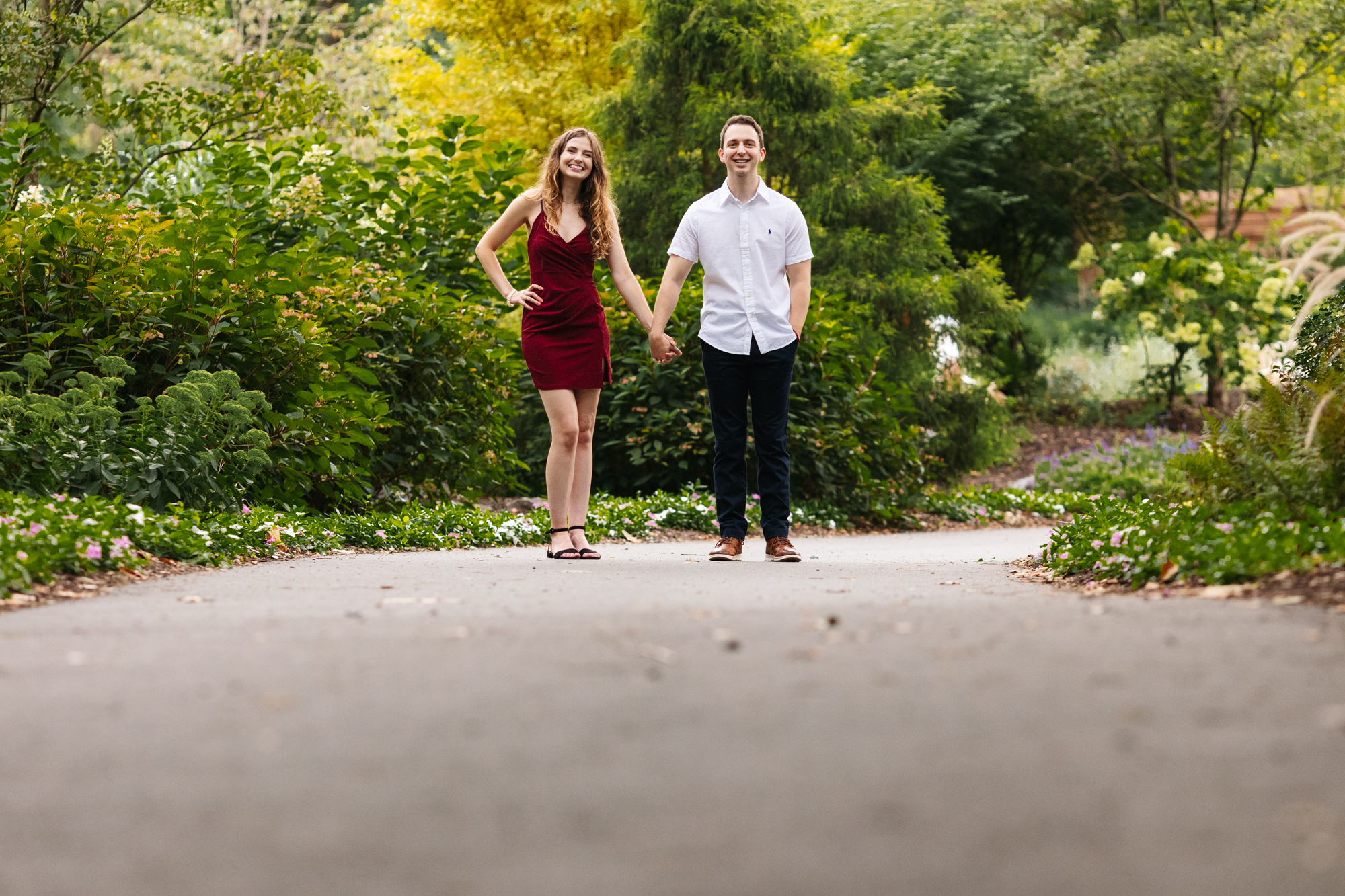 Beautiful Happy Outdoor Berks County Wyomissing Park Engagement Session Pennsylvania Wedding