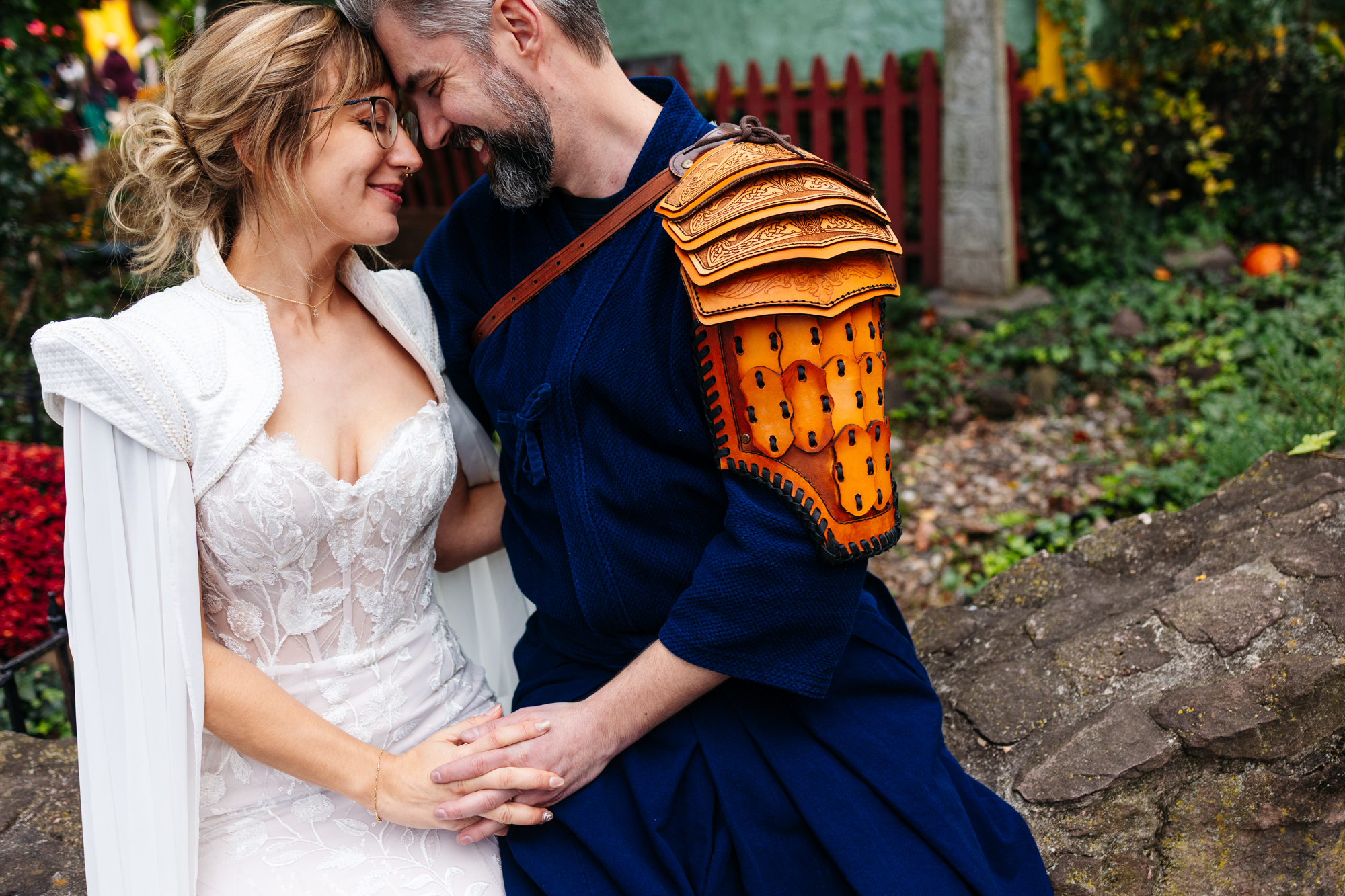 Pennsylvania Renaissance Faire Wedding Outdoor Beautiful Fun Cosplay Medieval Wedding Love Beautiful