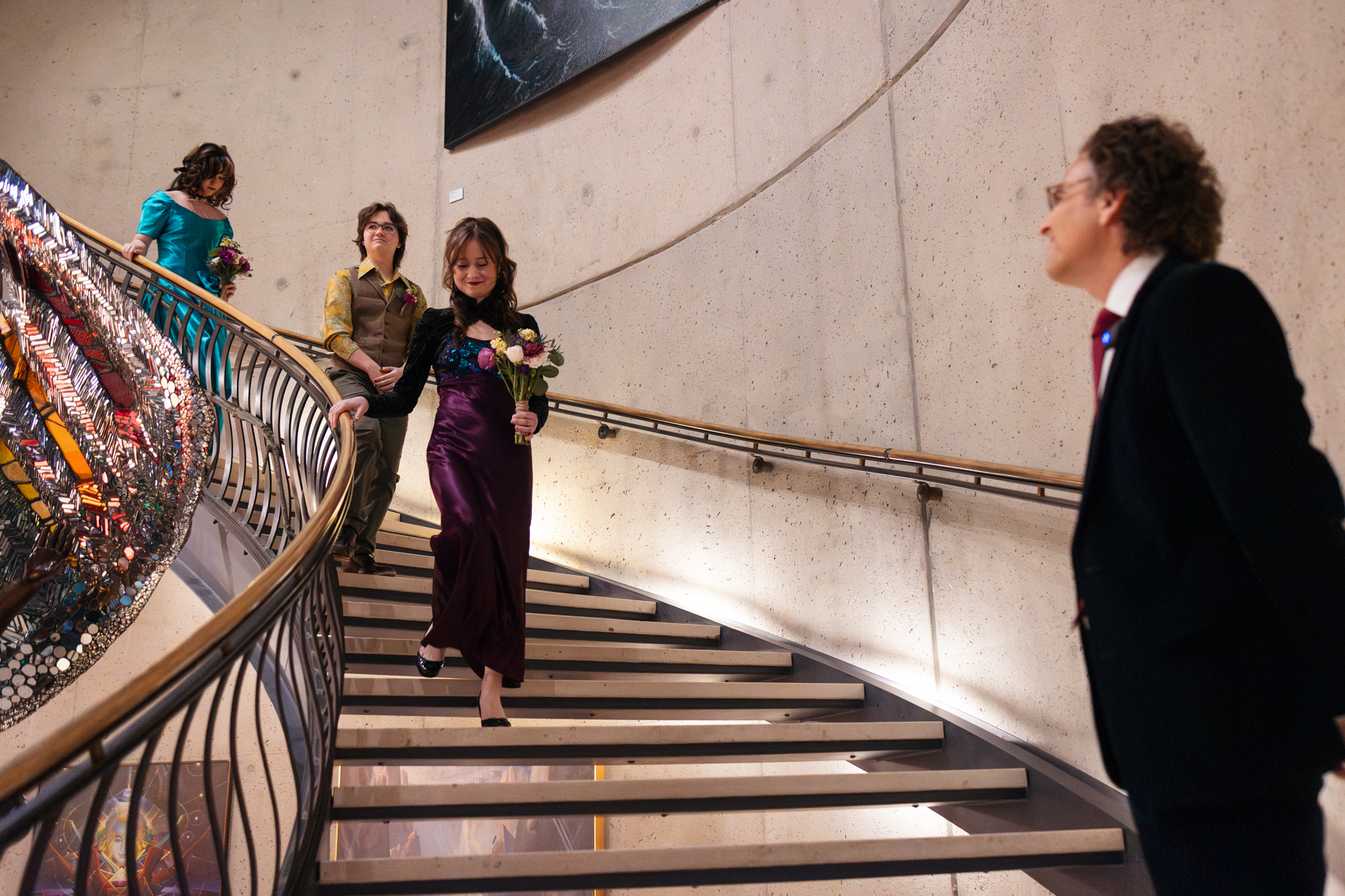 Amazing Intimate Baltimore AVAM American Visionary Arts Wedding Photography