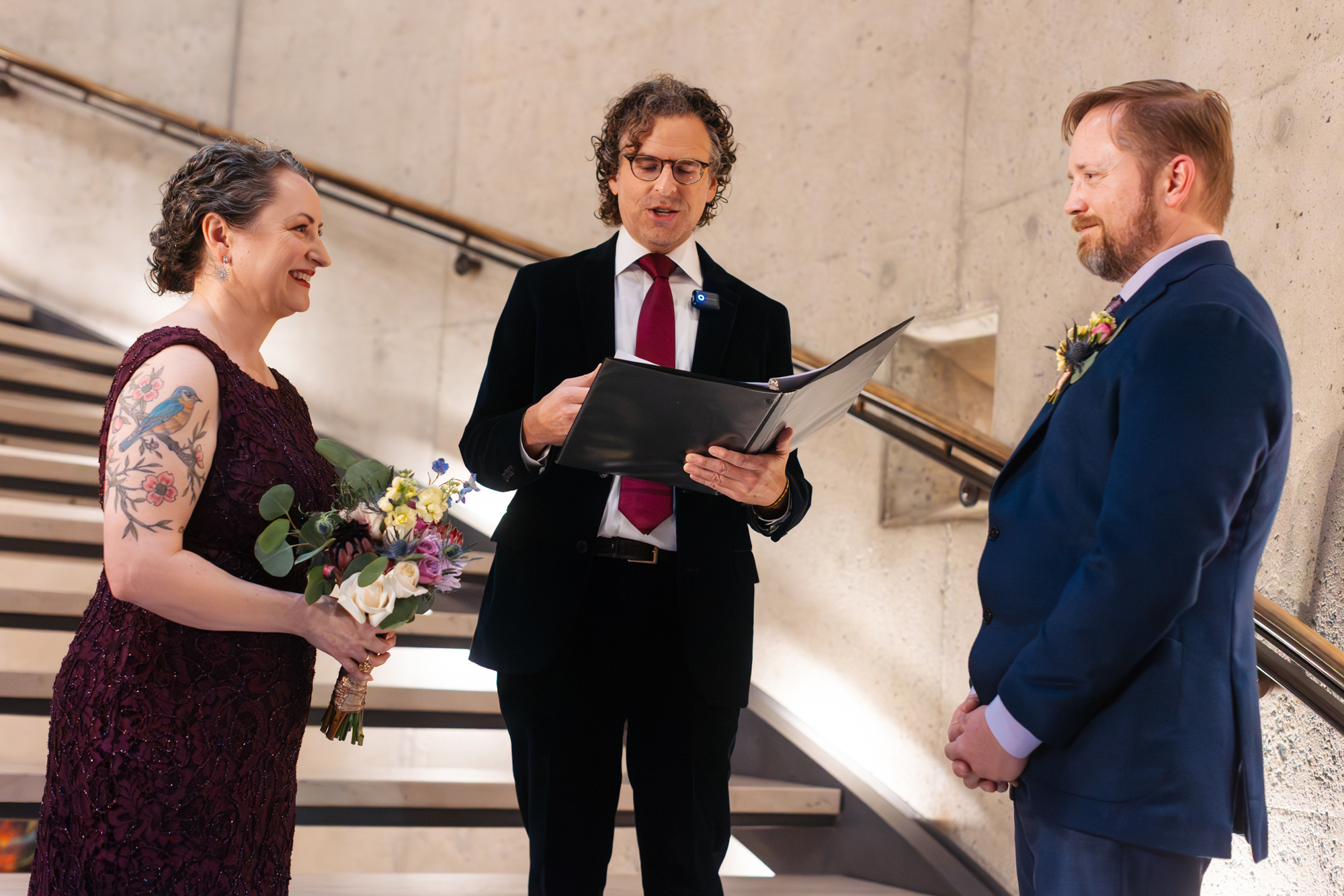 Amazing Intimate Baltimore AVAM American Visionary Arts Wedding Photography