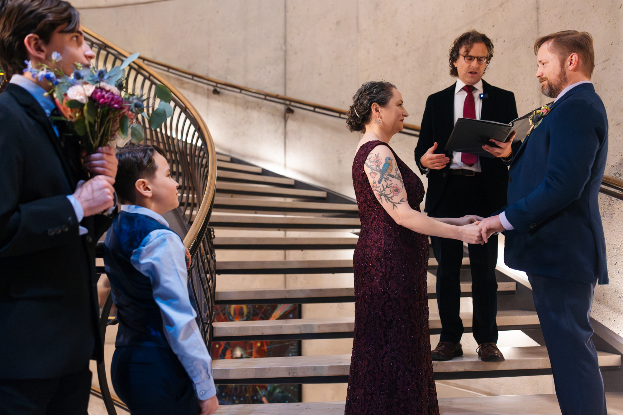 Amazing Intimate Baltimore AVAM American Visionary Arts Wedding Photography