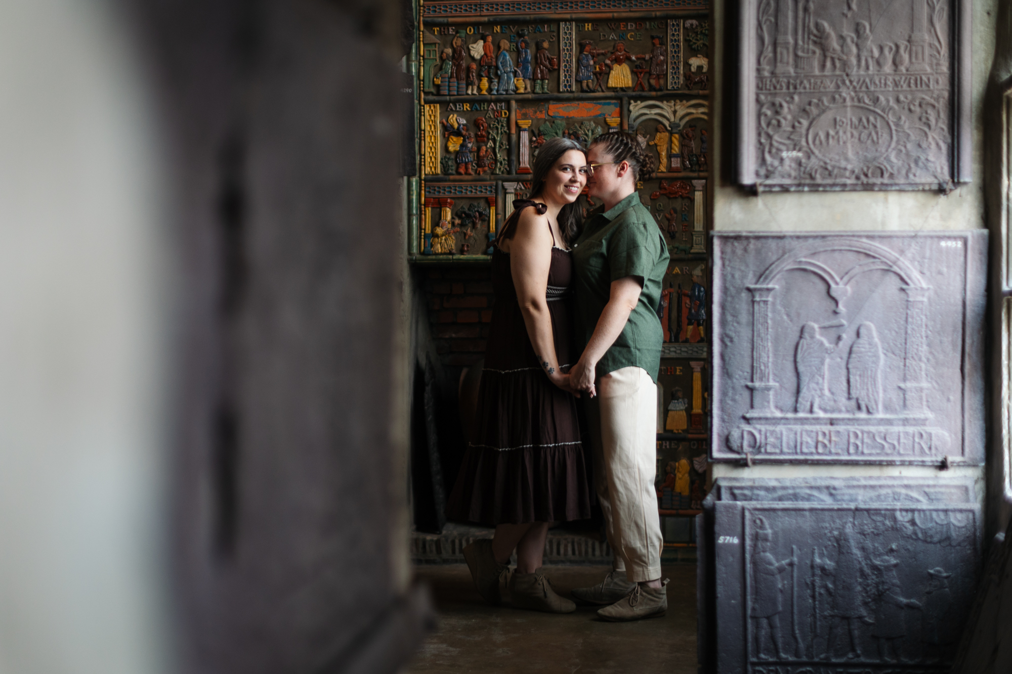 Beautiful LGBT Engagement Session Wedding Fonthill Castle Mercer Museum Wedding Photography
